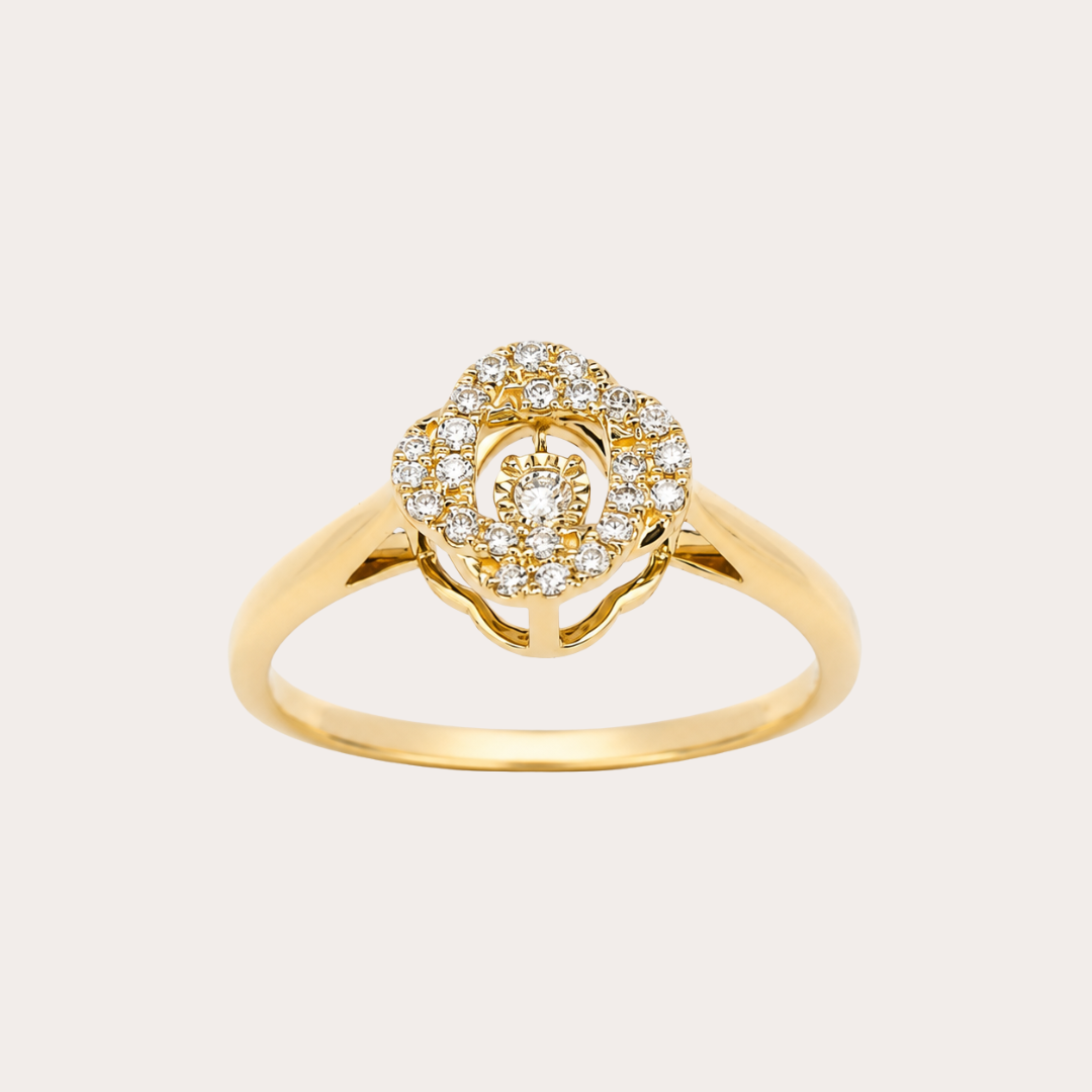 Aurora Cushion Dancing Ring