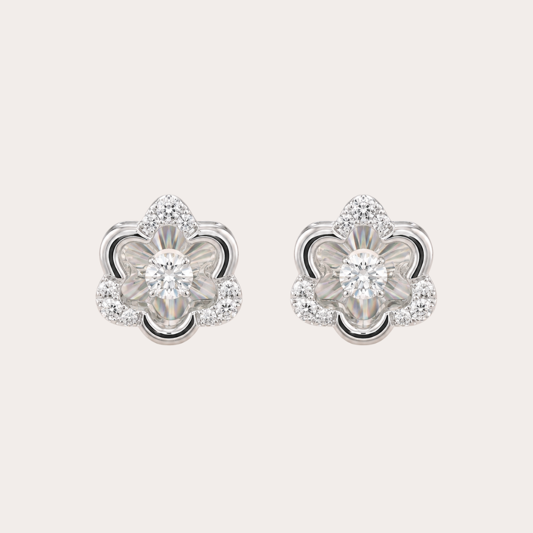 Petal Bloom Dancing Stud Earrings