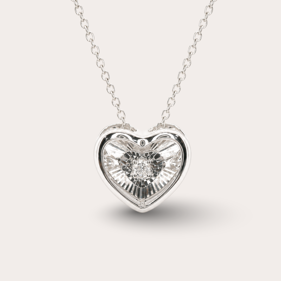 Mirror Heart Dancing Necklace