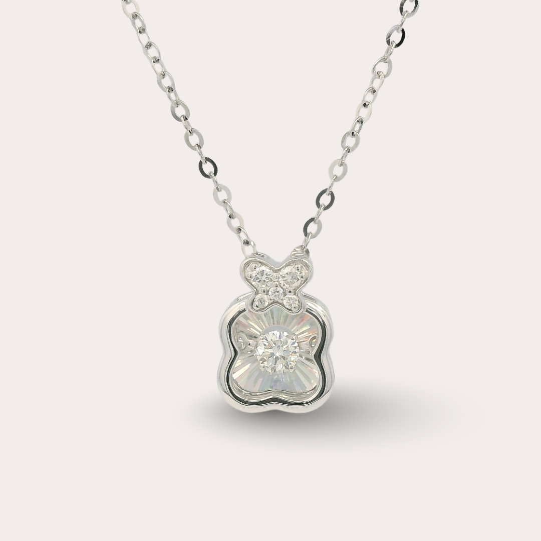 Teddy Twirl Dancing Necklace