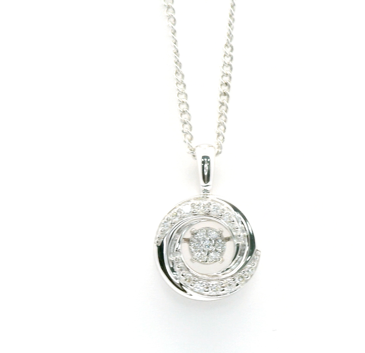 Orbita" Dancing Halo Pendant
