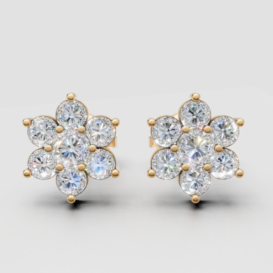 Anting Tusuk Mirror Heart Dancing (Salinan)