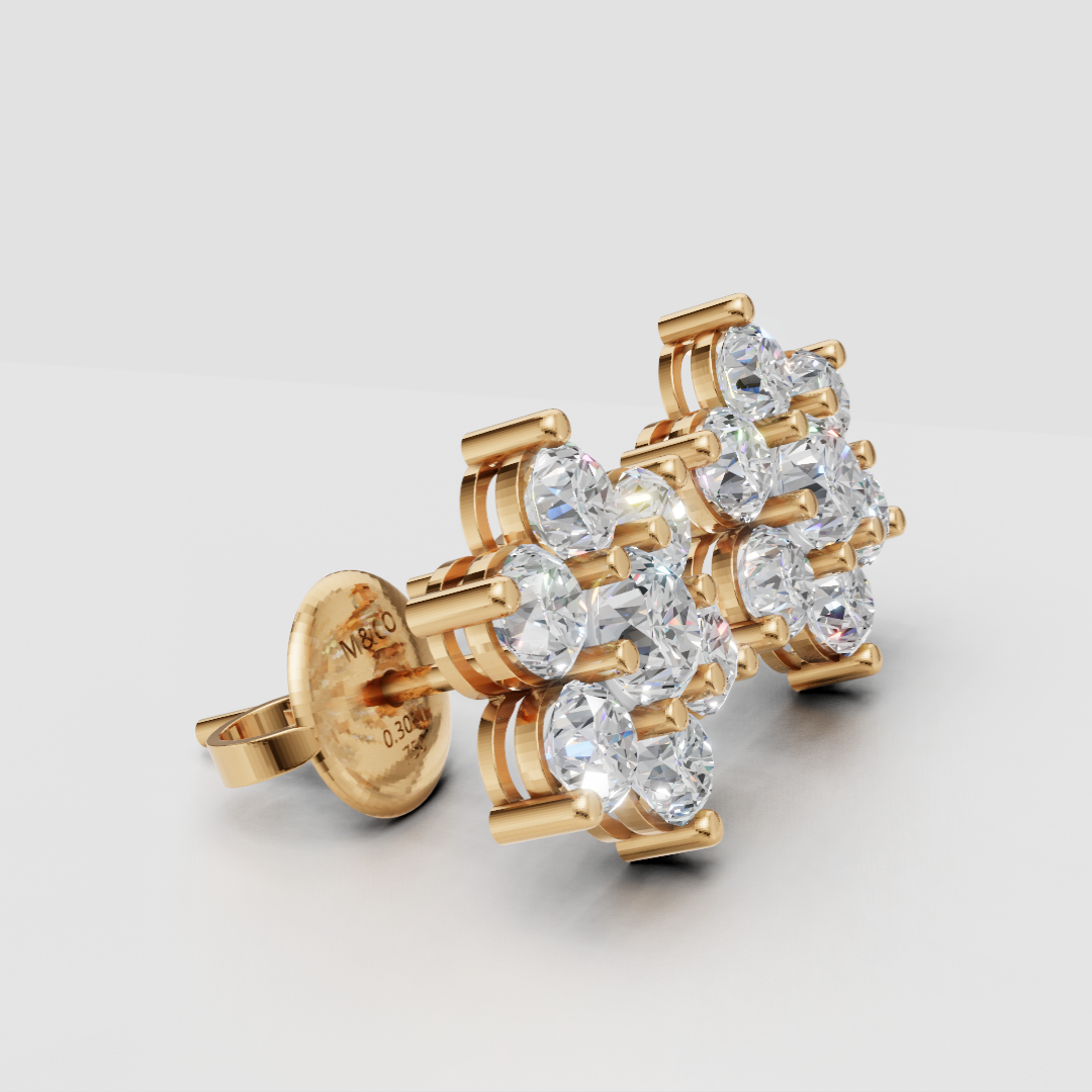 Anting Tusuk Mirror Heart Dancing (Salinan)