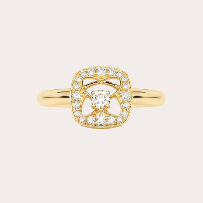 Solstice Cushion Dancing Ring