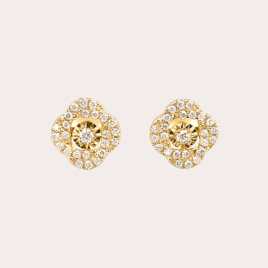 Anting Tusuk Aurora Cushion Dancing - Emas