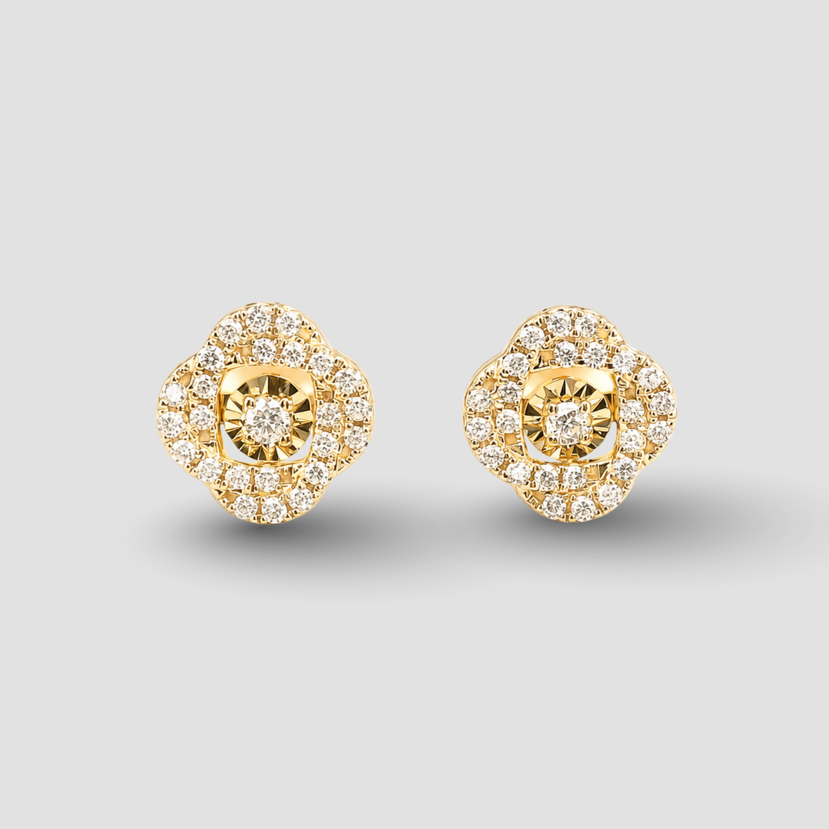 Anting Tusuk Aurora Cushion Dancing - Emas