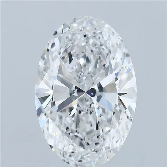 3.00ct Oval Lab Grown Diamond (Colour D, Clarity VVS2, IGI Certified)