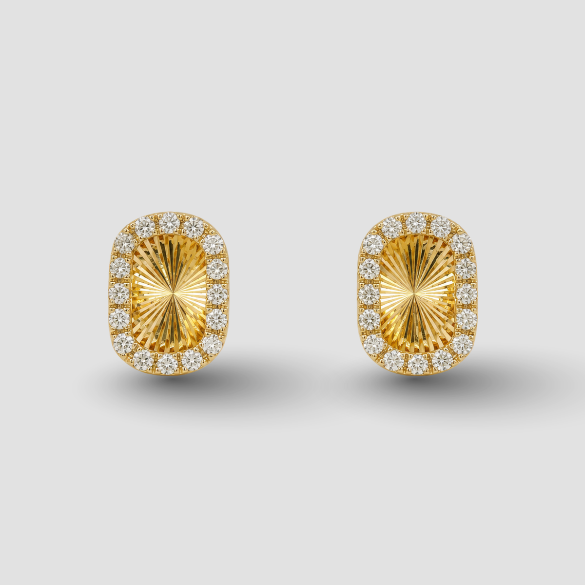 Anting Stud Dancing Sunburst Cushion