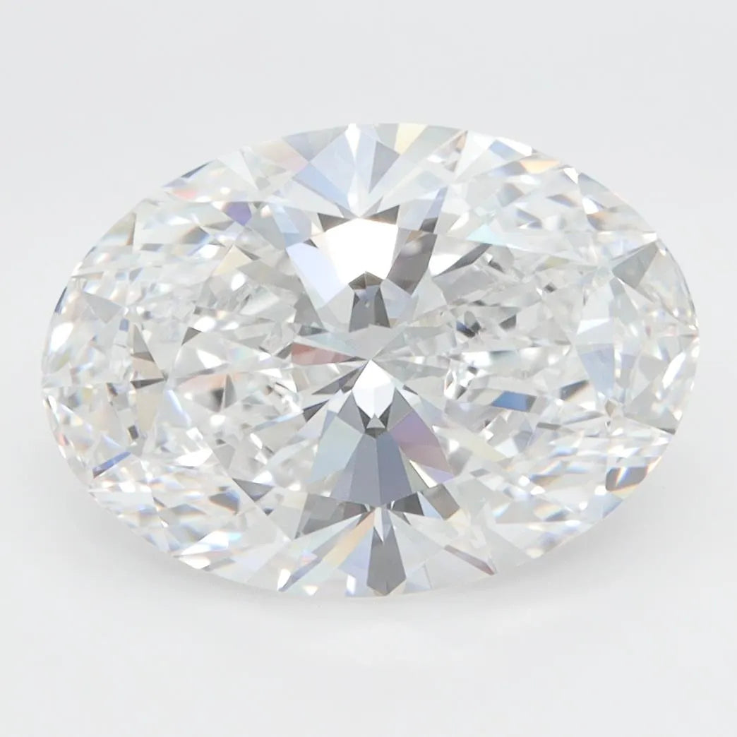 4.00ct Oval Lab Grown Diamond (Colour D, Clarity VVS2, GIA Certified)