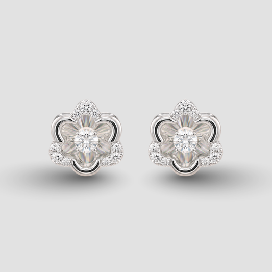 Petal Bloom Dancing Stud Earrings