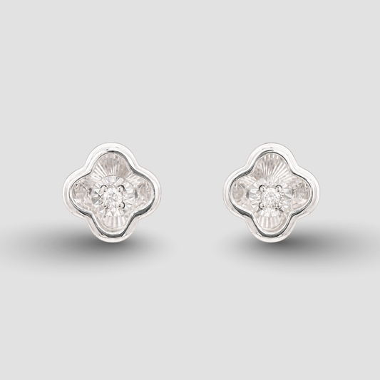 Lucky Quatrefoil Dancing Stud Earrings