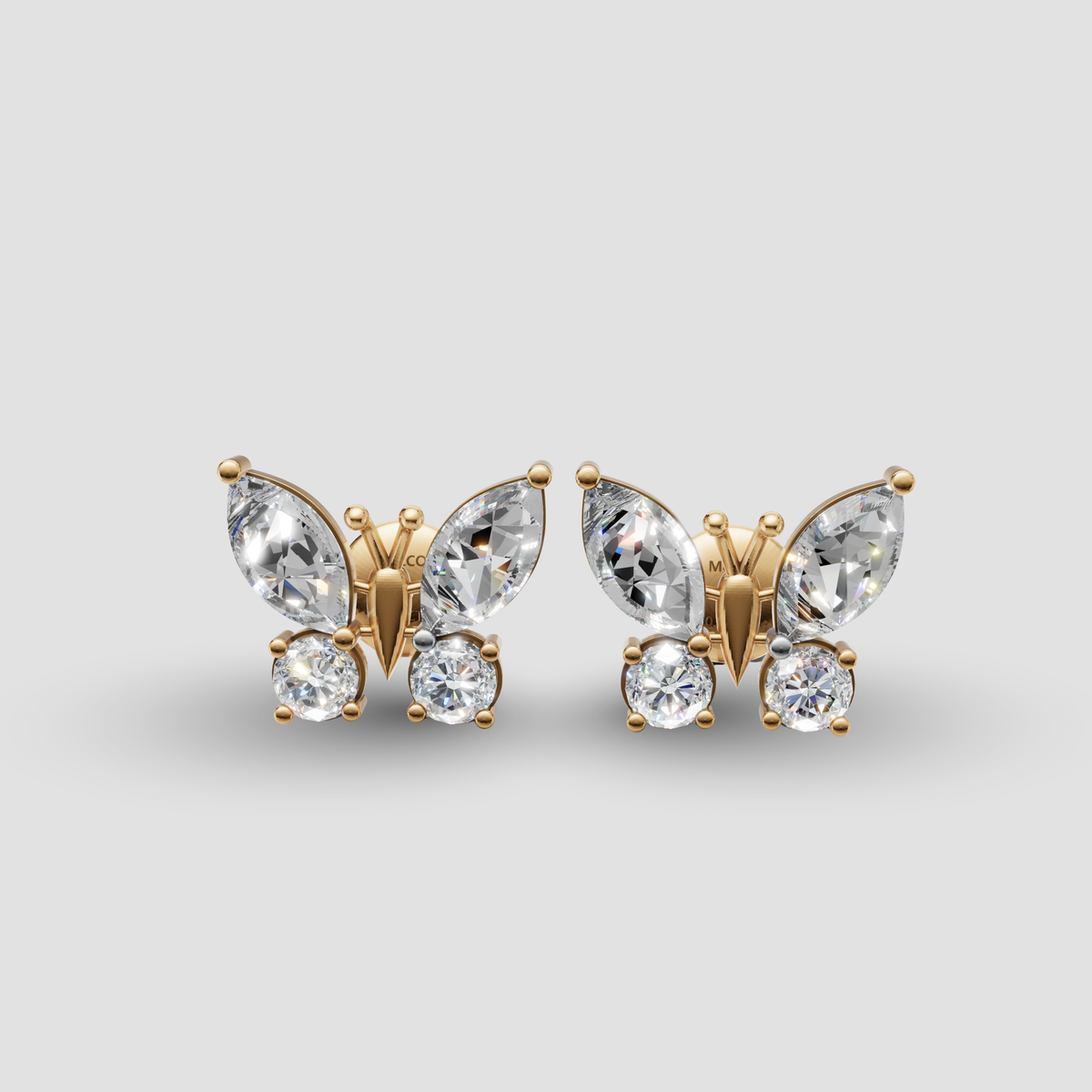 Flutter Diamond Studs Earrings