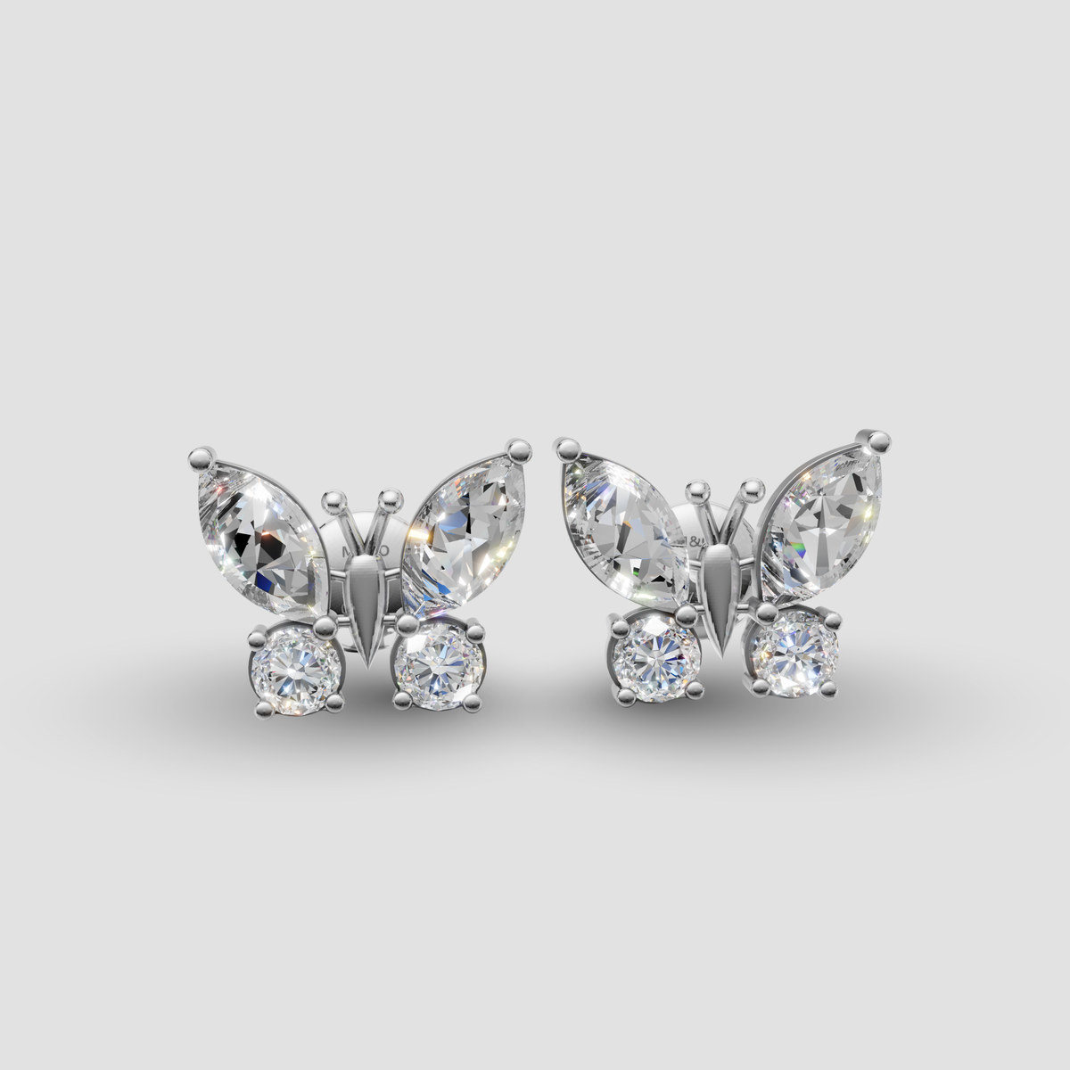 Flutter Diamond Studs Earrings