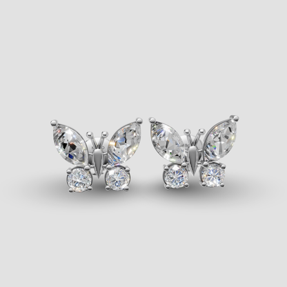 Flutter Diamond Studs Earrings