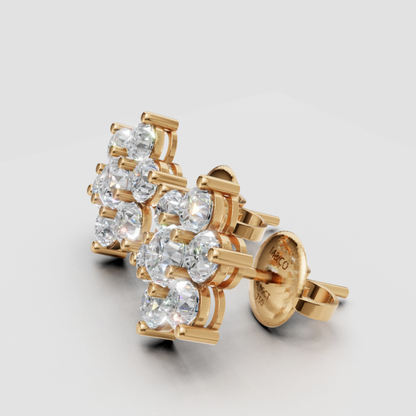 Bloom Solitaire Earrings
