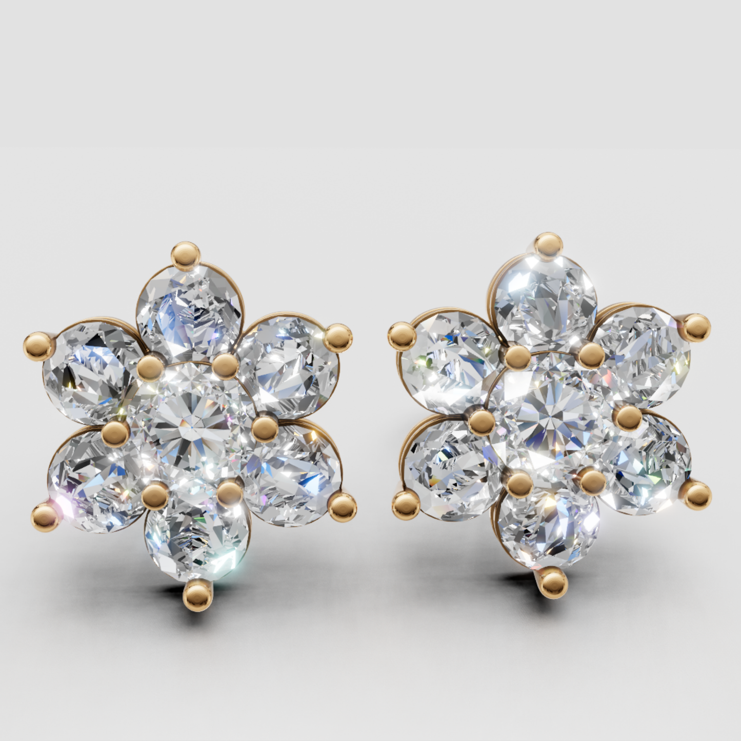 Bloom Solitaire Earrings
