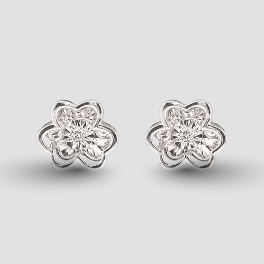 Petal Clover Dancing Stud Earrings