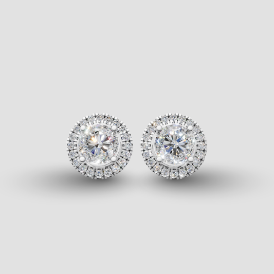 Round Studs with Detachable Halo