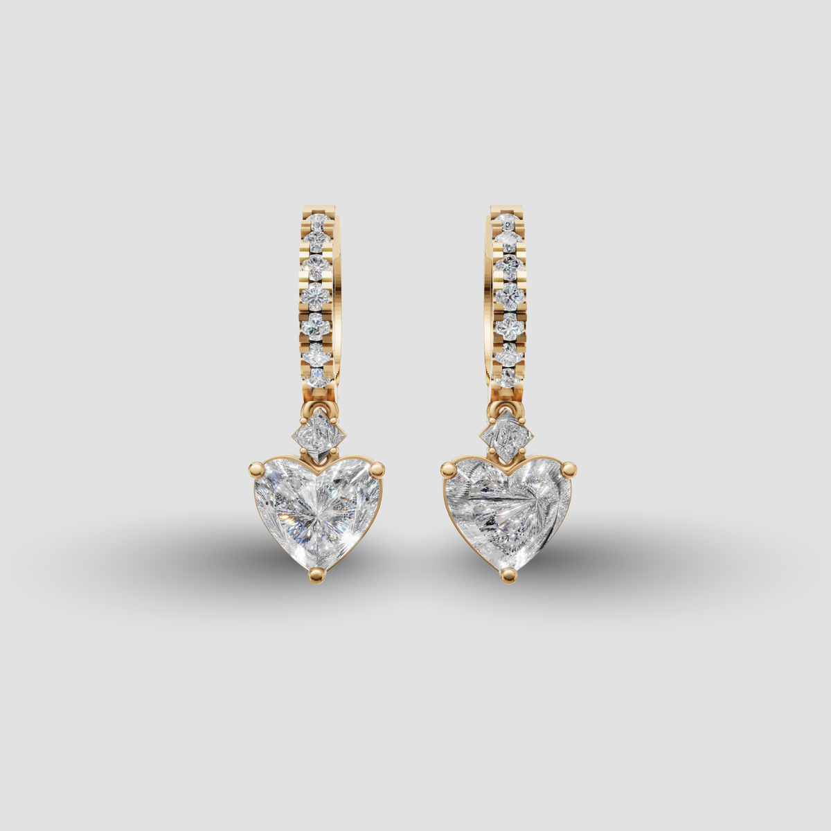 Anting Tusuk Mirror Heart Dancing (Salinan)