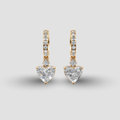 Anting Tusuk Mirror Heart Dancing (Salinan)