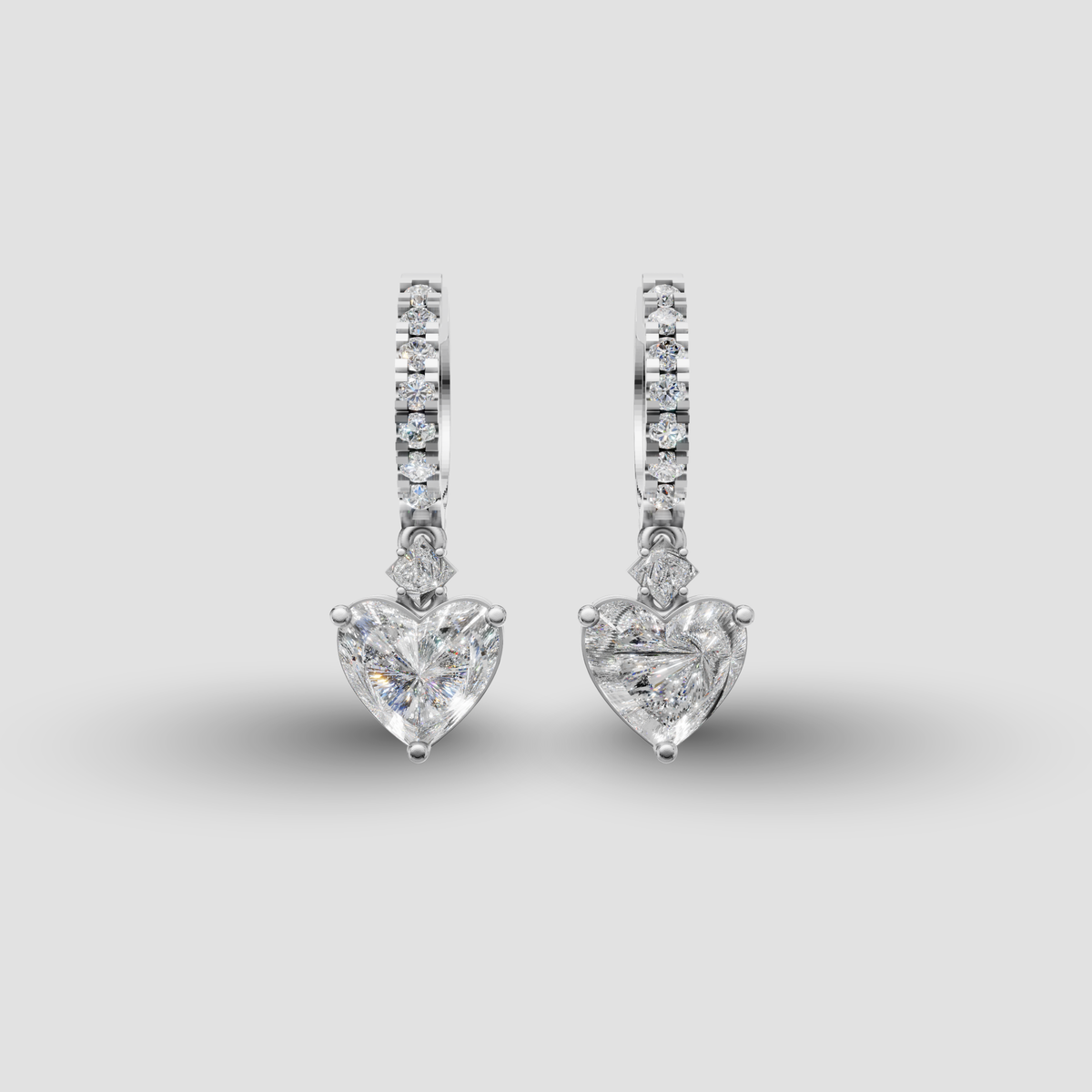 Anting Tusuk Mirror Heart Dancing (Salinan)