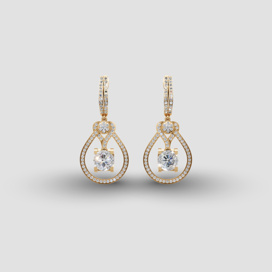Seraphina Halo Drop Earrings