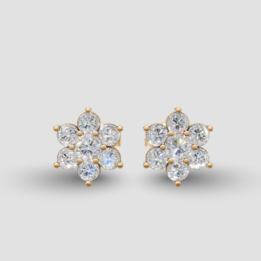 Bloom Solitaire Earrings