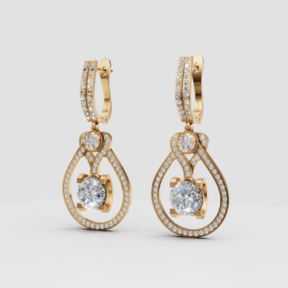 Anting Tusuk Mirror Heart Dancing (Salinan)