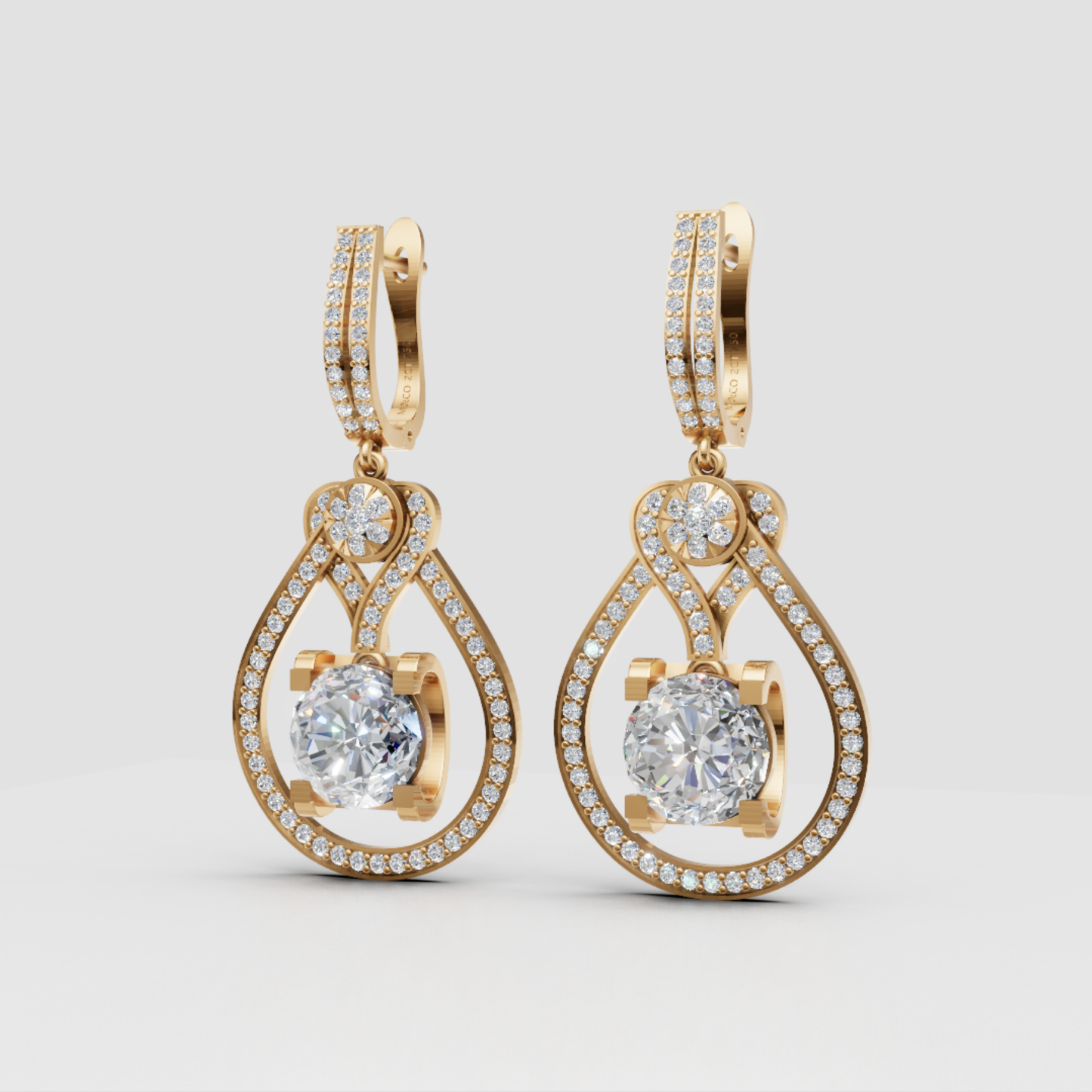 Anting Tusuk Mirror Heart Dancing (Salinan)