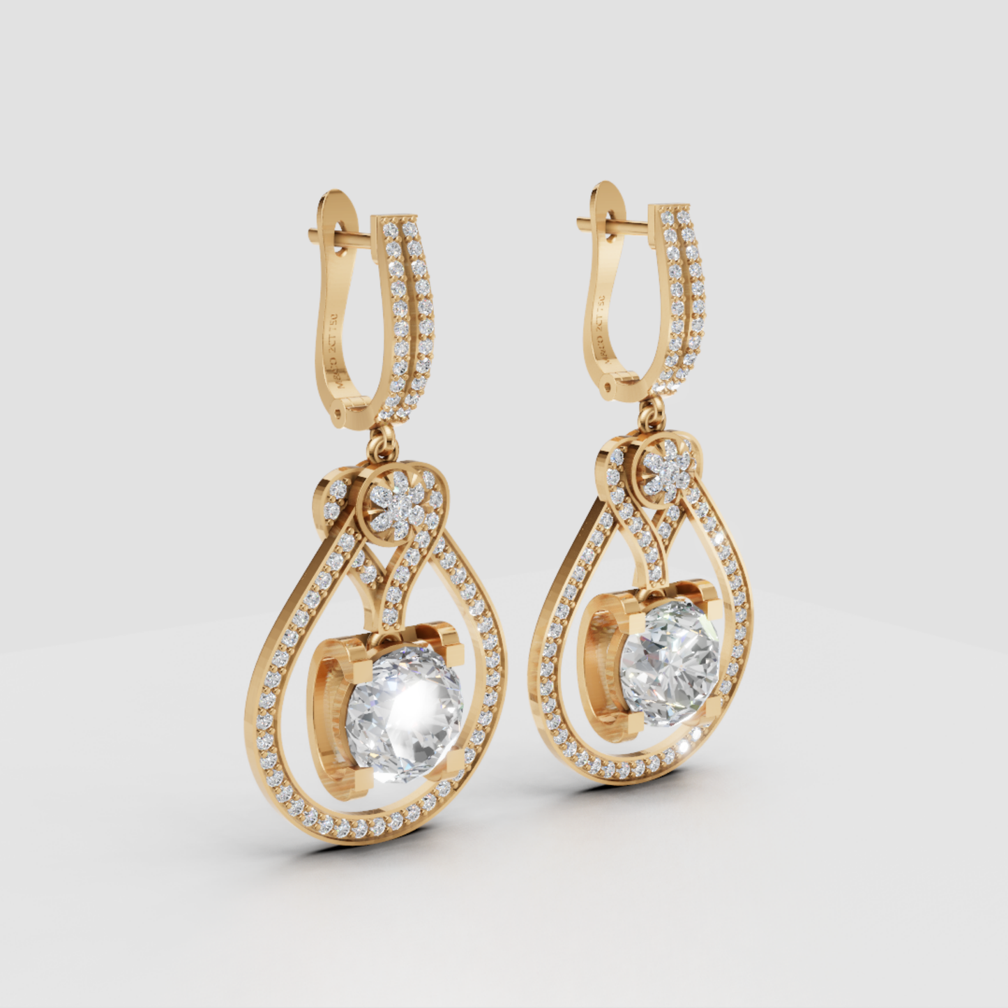 Anting Tusuk Mirror Heart Dancing (Salinan)