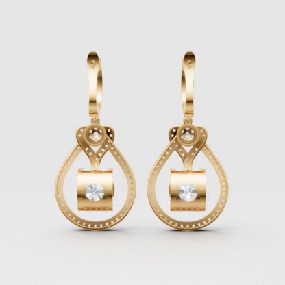 Anting Tusuk Mirror Heart Dancing (Salinan)