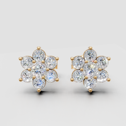 Bloom Solitaire Earrings 0.2 CT