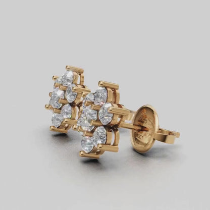 Bloom Solitaire Earrings 0.2 CT