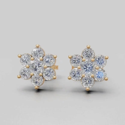 Bloom Solitaire Earrings 0.2 CT