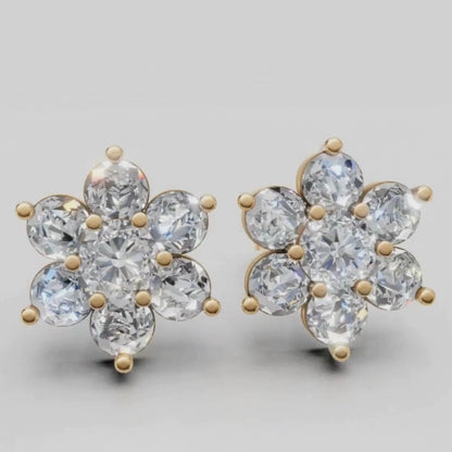 Bloom Solitaire Earrings