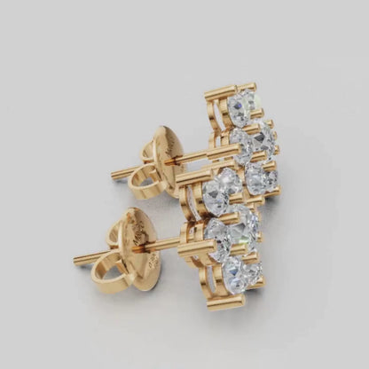 Anting Tusuk Mirror Heart Dancing (Salinan)