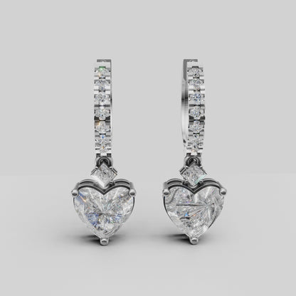 Anting Tusuk Mirror Heart Dancing (Salinan)