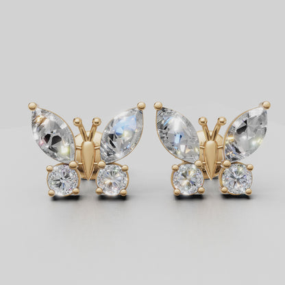 Flutter Diamond Studs Earrings