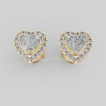 Anting Tusuk Hati Cermin Menari