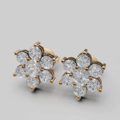 Bloom Solitaire Earrings