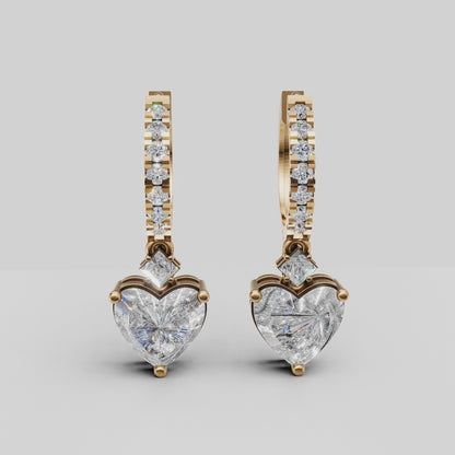 Anting Tusuk Mirror Heart Dancing (Salinan)