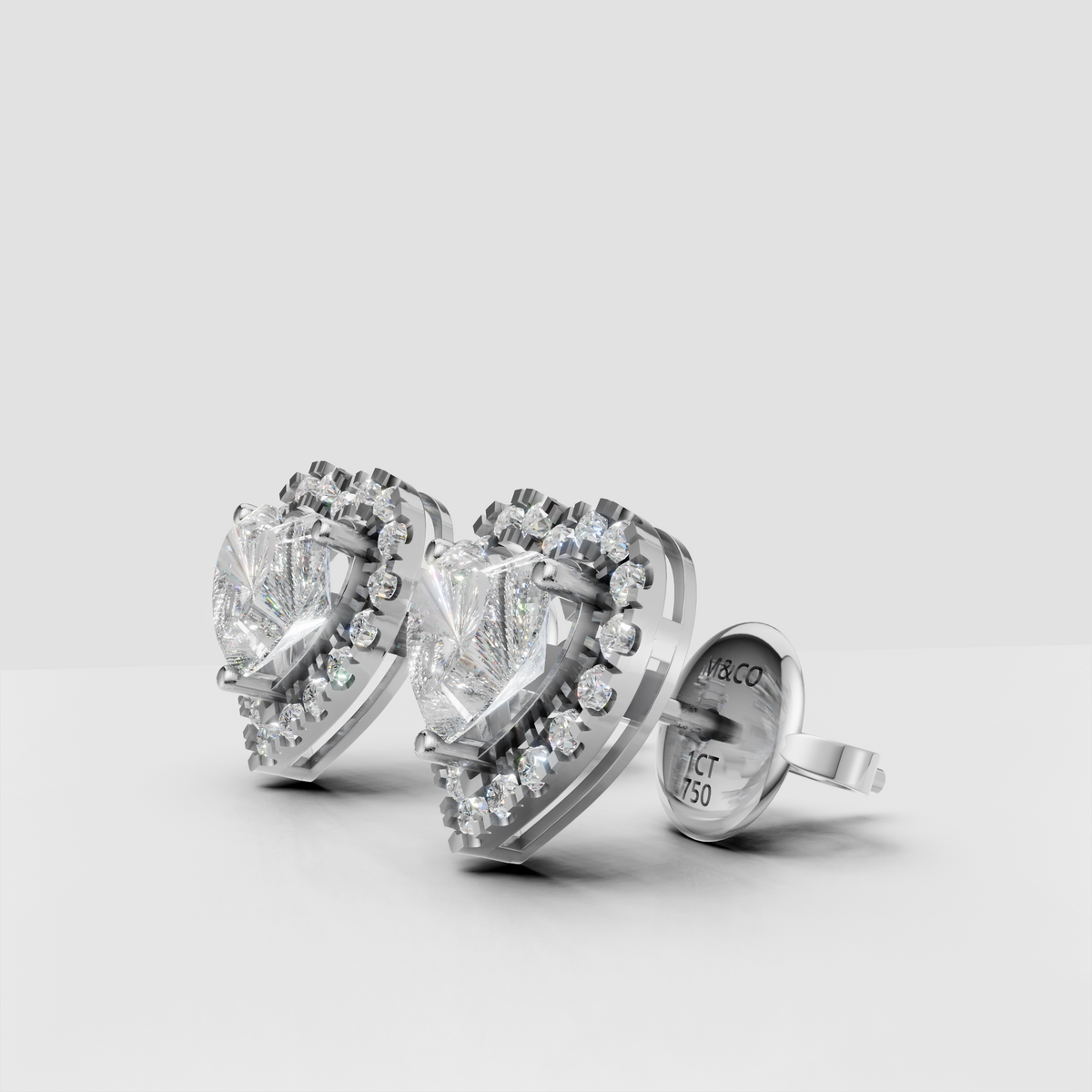 Anting Tusuk Hati Cermin Menari