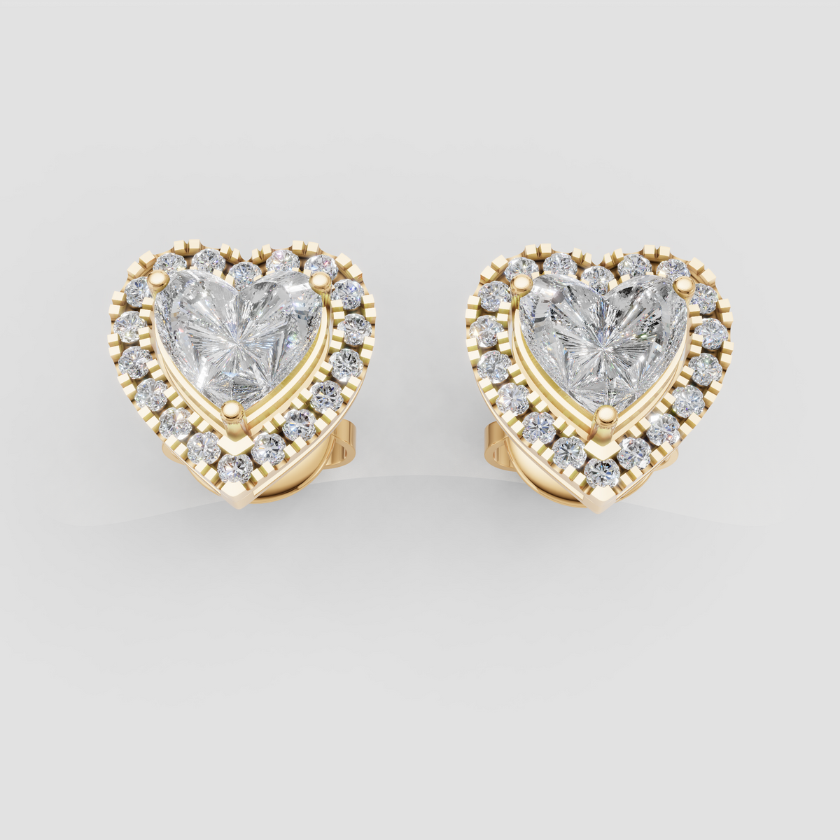 Anting Tusuk Hati Cermin Menari