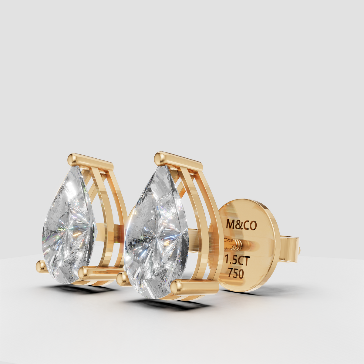 Anting Tusuk Hati Cermin Menari
