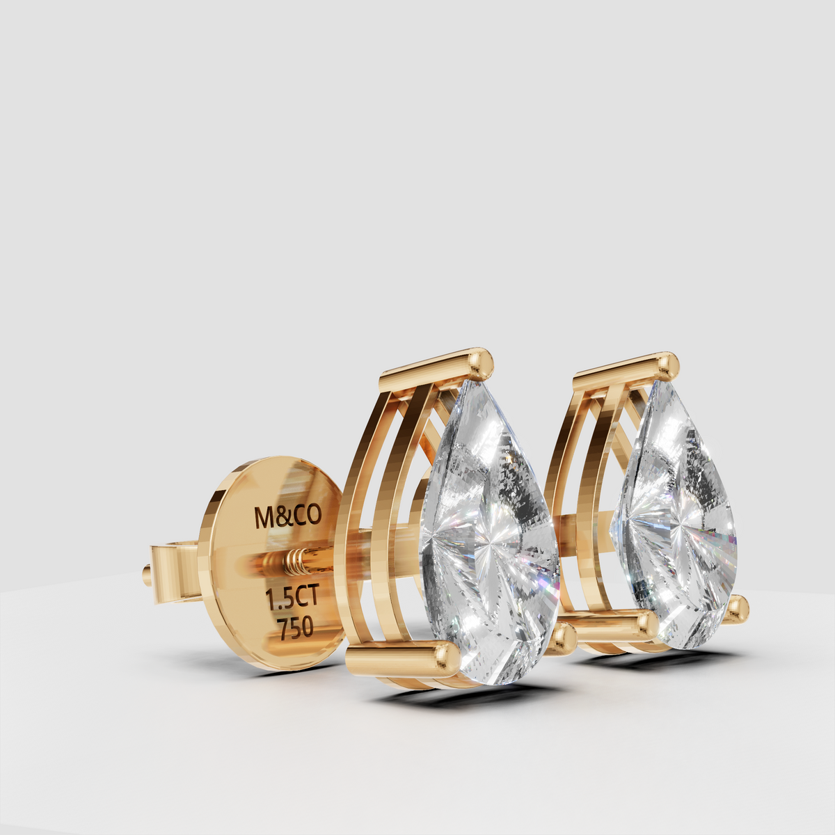 Anting Tusuk Hati Cermin Menari