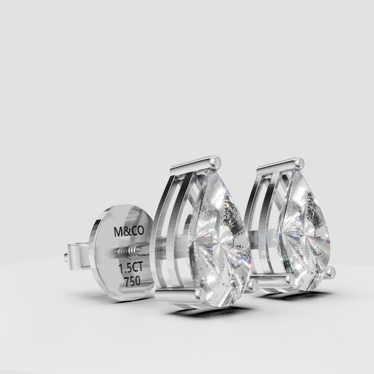Anting Tusuk Hati Cermin Menari