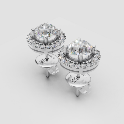 Round Studs with Detachable Halo