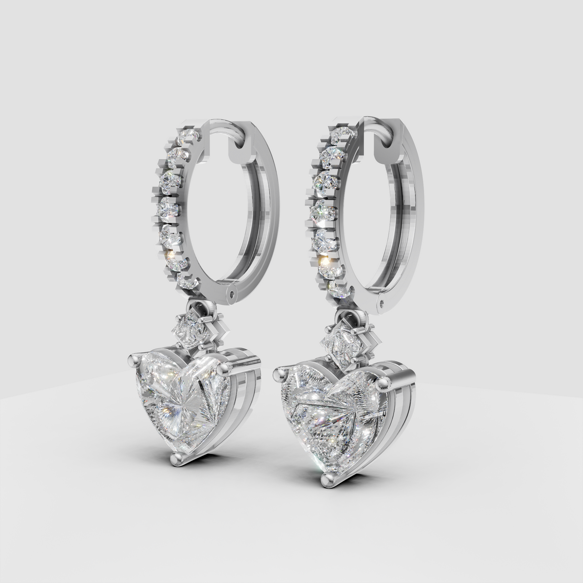 Anting Tusuk Mirror Heart Dancing (Salinan)