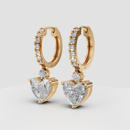 Anting Tusuk Mirror Heart Dancing (Salinan)