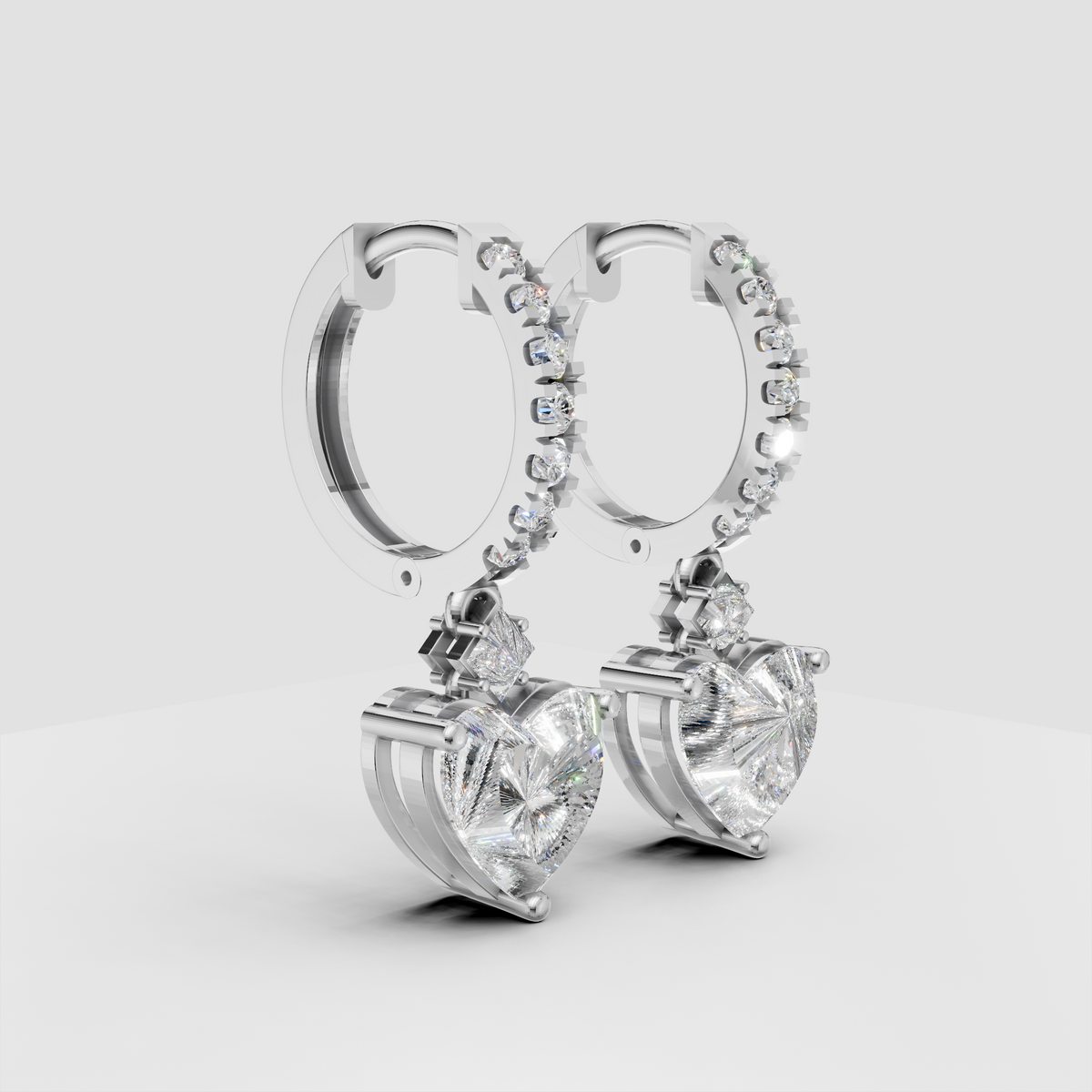 Anting Tusuk Mirror Heart Dancing (Salinan)
